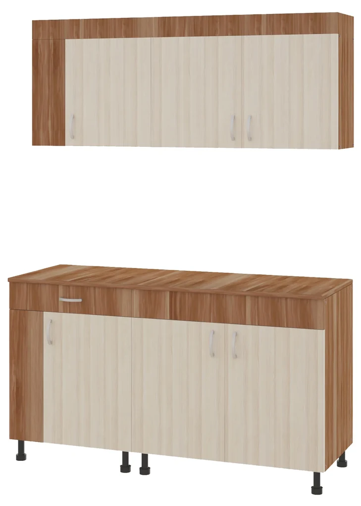 Set Bucatarie haaus Reno, Prun/Ulm Deschis, L 150 cm