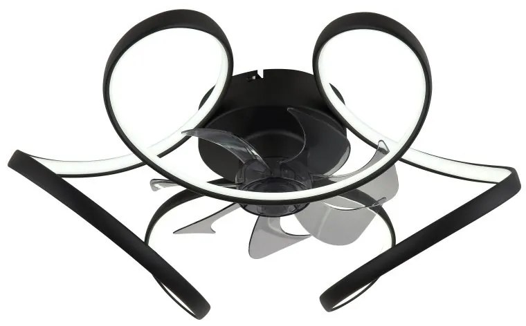 Lustra LED cu ventilator si telecomanda LORIS 03638 GL