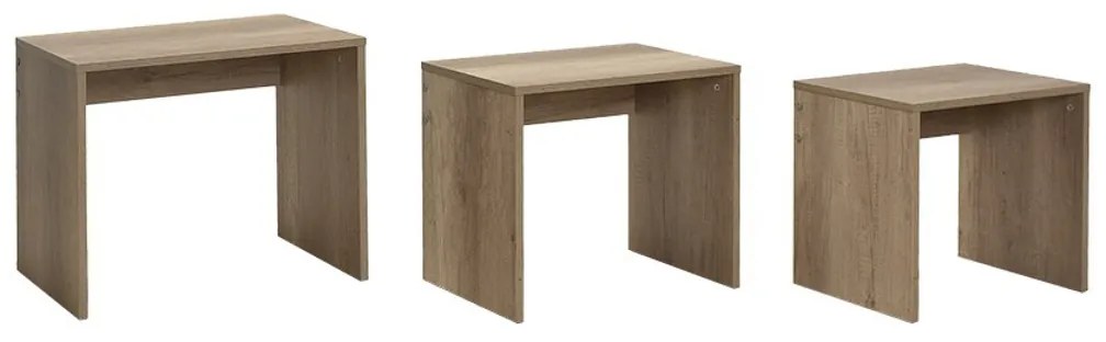 Masă pliabilă SHP Light Walnut, 3 buc