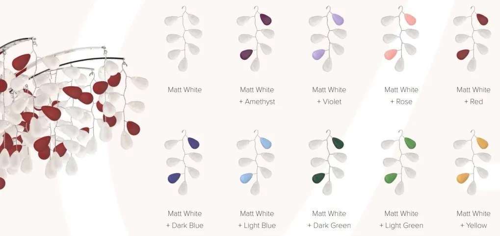 Lustra moderna cristal Bohemia design LUX GRAPES