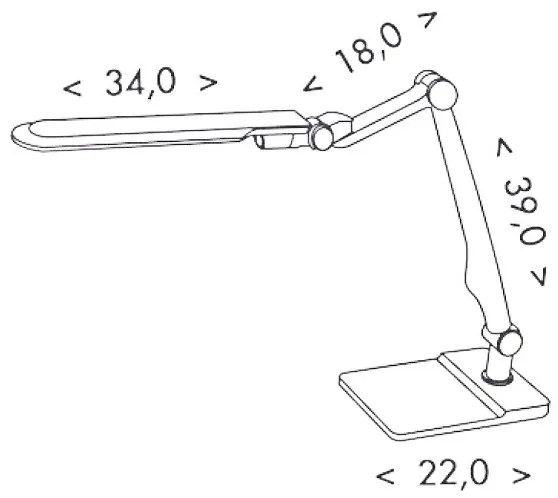 Ecolite LBL1207-CR - LED Lampă de masă dimmabilă MATRIX LED/10W/230V