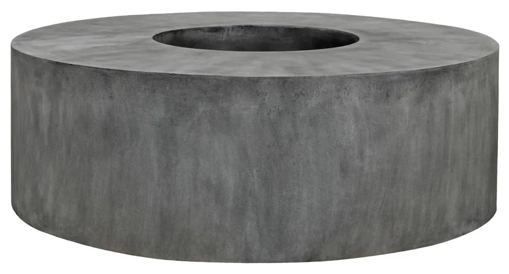 Ghiveci rotund cu scaune Jumbo, gri, dimensiuni multiple - ghivece ceramice mărimea: - v. 47.5 cm, ⌀ 140 cm