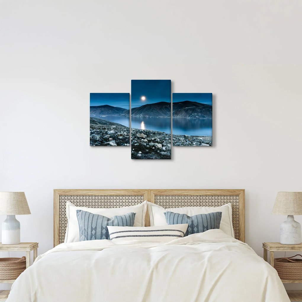 Tablou - Islanda noaptea (90x60 cm)