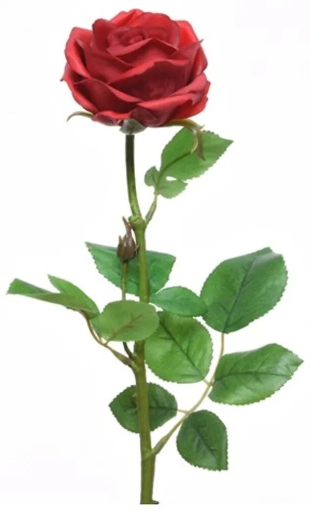 Floare artificiala Rose, Decoris, H66 cm, rosu