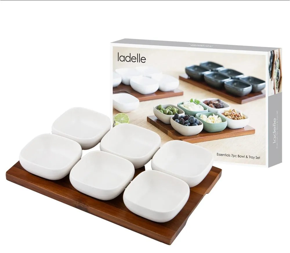 Set de servire alb 6 buc. din porțelan Essentials – Ladelle