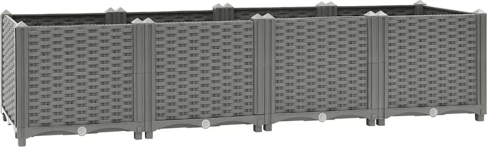 vidaXL Strat înălțat, 160x40x38 cm, polipropilenă