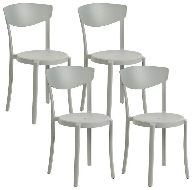 Set 4 buc scaune sufragerie Valkyrja (gri deschis) . 1076427