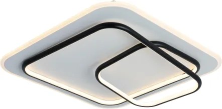 Brilagi - Plafonieră LED dimabilă FLARE LED/81W/230V 50x50 cm alb/negru + telecomandă