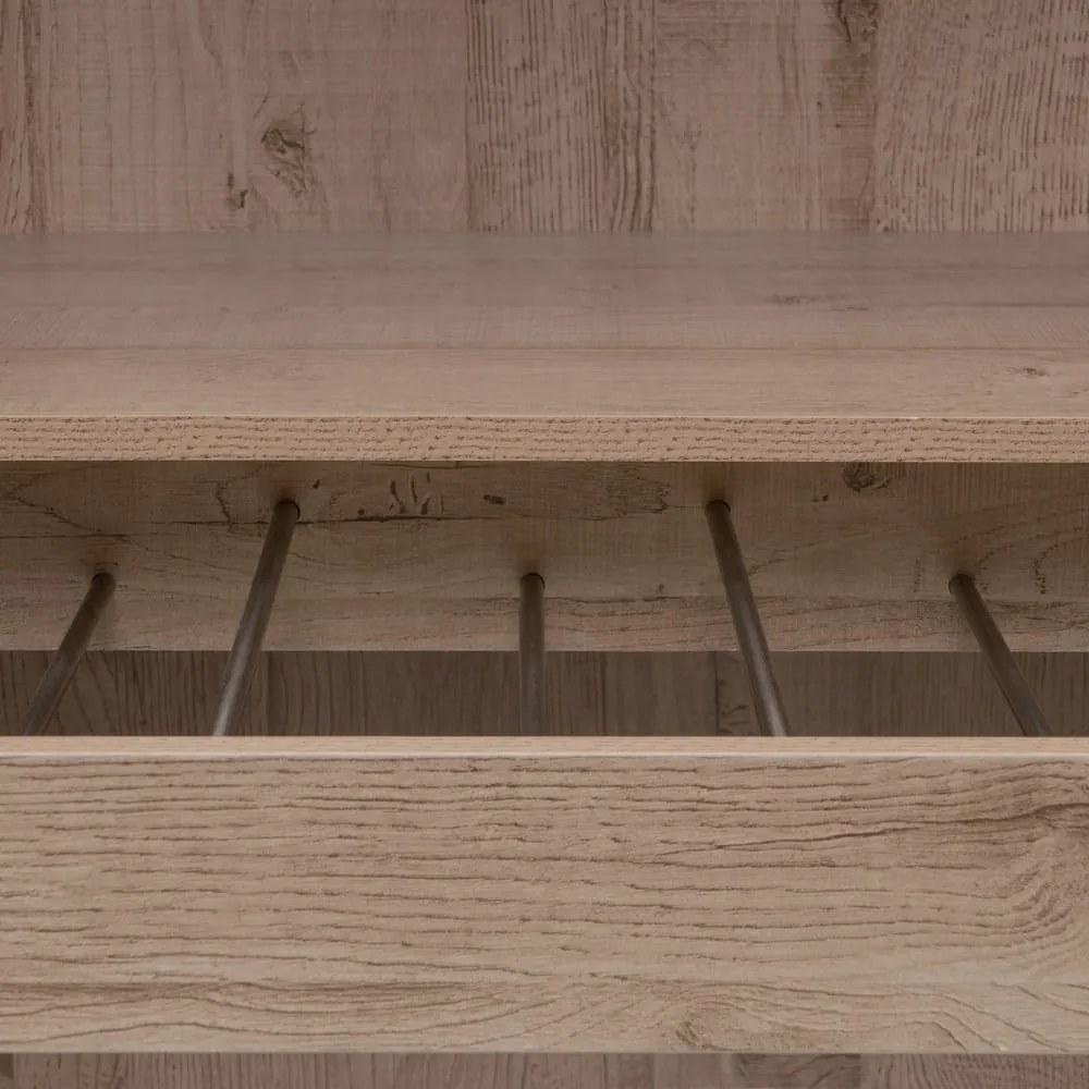 Dulap modular în culoare naturală deschis cu aspect de lemn de stejar 60x180x45 cm Modular – Casa Selección