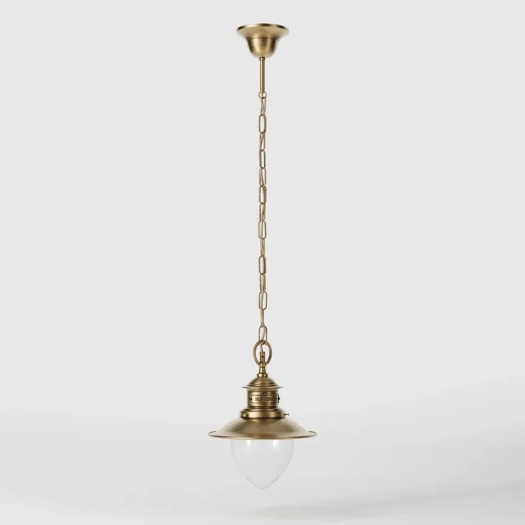 Lustra stil nautic din alama si sticla Al Mare