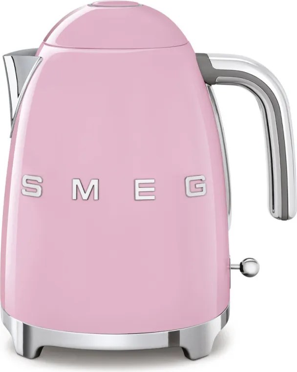 Cana electrica SMEG KLF03PKEU, 2400 W, 1,7 l, Baza rotativa la 360°, Finisaj lucios, Roz