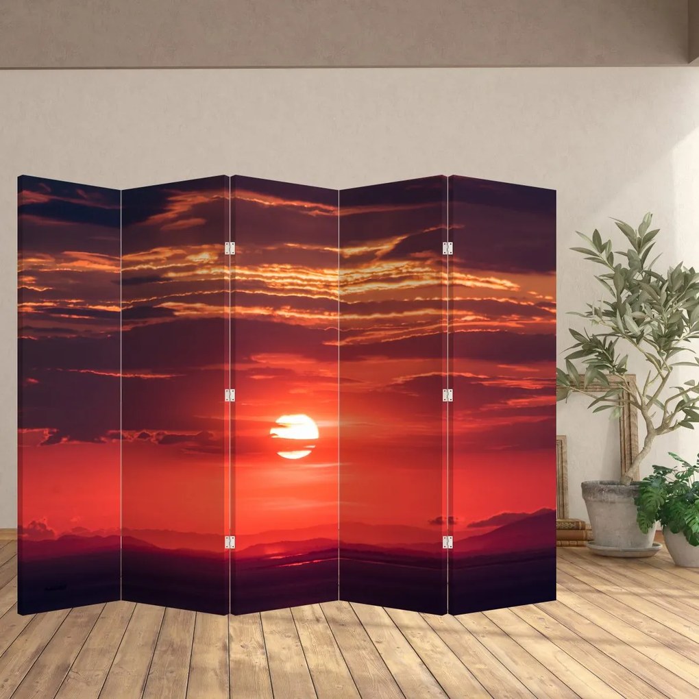 Paravan - Soarele colorat (210x170 cm)