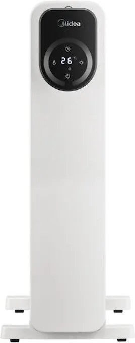 Calorifer cu ulei Midea MHO2009RCPW, 2000 W, 20 m², 9 elementi, 3 trepte, Afisa LED, Timer, Alb
