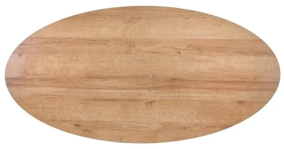 Masă de cafea CAROLINA 41x120 cm stejar auriu/negru