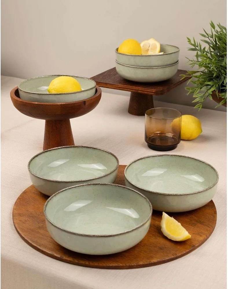 Boluri mici verde-deschis 6 buc. din porțelan 75 ml – Hermia