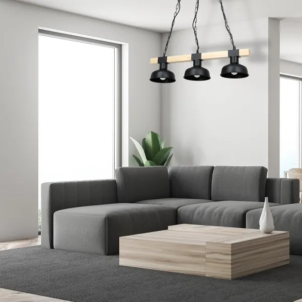 Lustră pe lanț FARO 3xE27/60W/230V