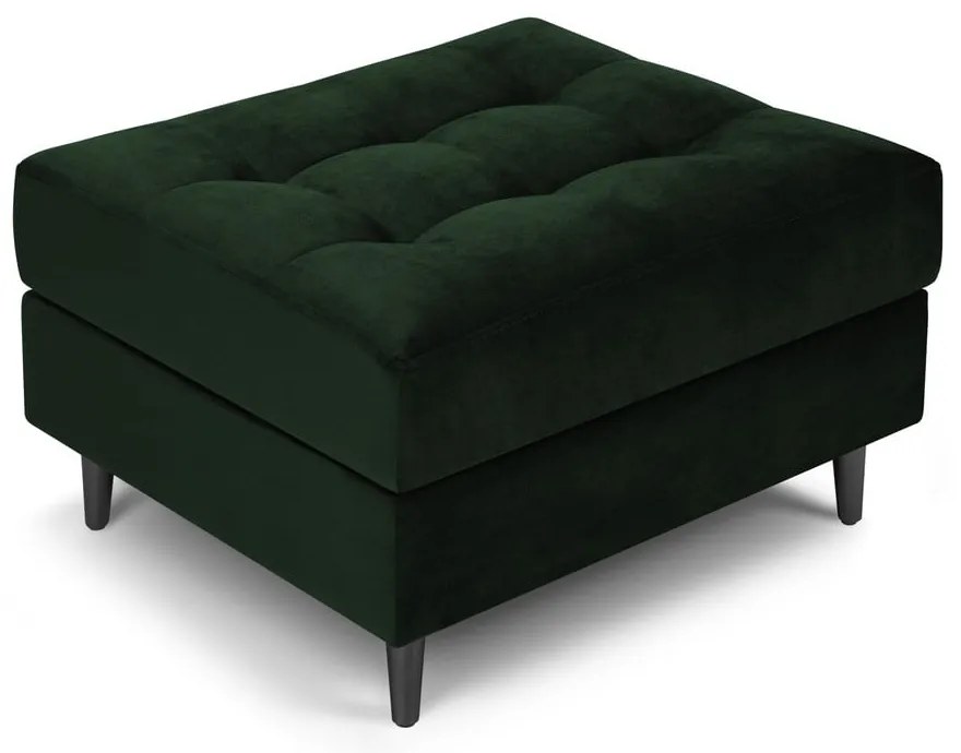 Taburet din catifea Milo Casa Santo, verde