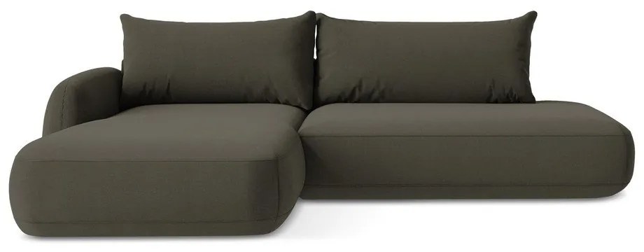 Colțar maro extensibil (cu colț pe partea stângă/cu șezlong) Hale – Makamii