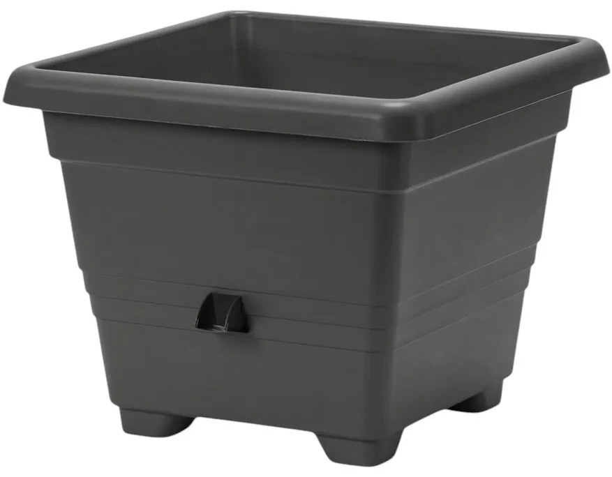 Plastia Bergamot ghiveci de flori cu auto-udare40 x 40 cm, gri, 40 x 40 cm