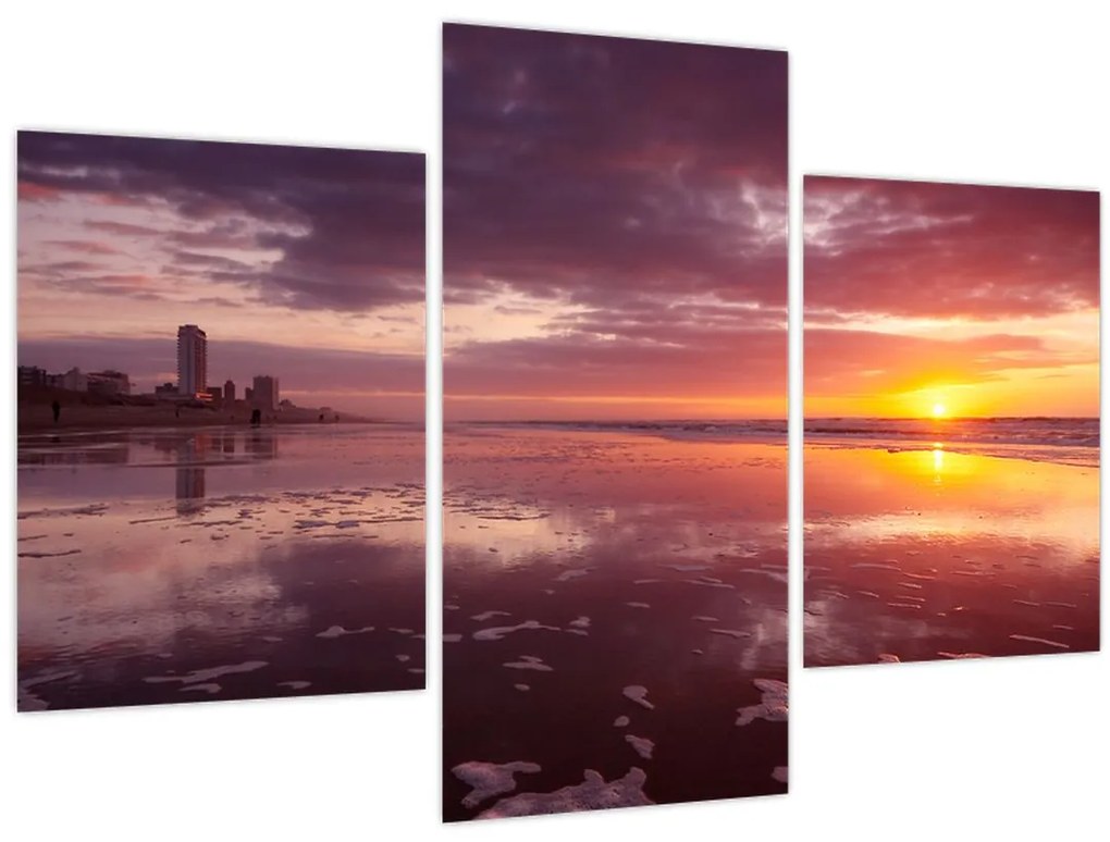 Tablou - Plajă la apus de soare (90x60 cm)