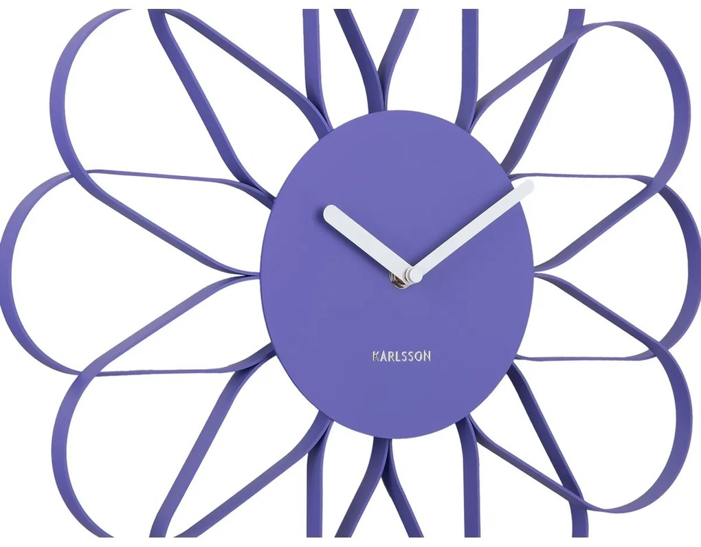 Karlsson 5975PU ceas de perete design violet,diametru 40 cm