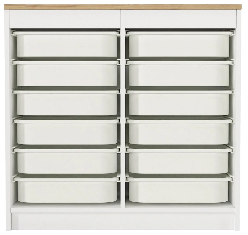Organizator, Compact Storage, UnicUtil, 89 x 34 x 85 cm, Alb-Maro, UUORG19