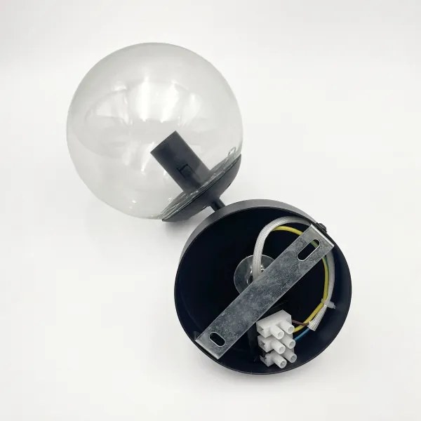 Brilagi - Lampă de perete MALIVA 1xE14/15W/230V negru/transparent