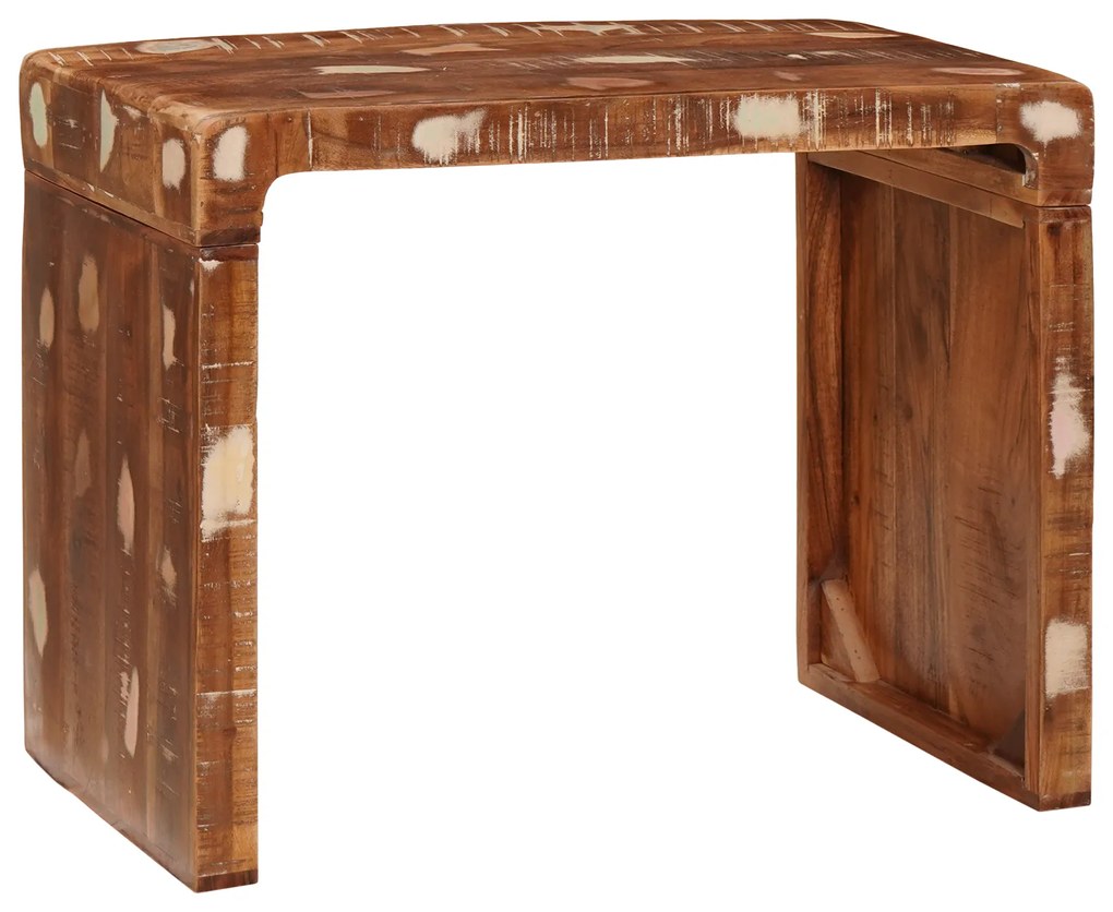vidaXL Masă laterală 60 x 35 x 46 cm Lemn recuperat solid