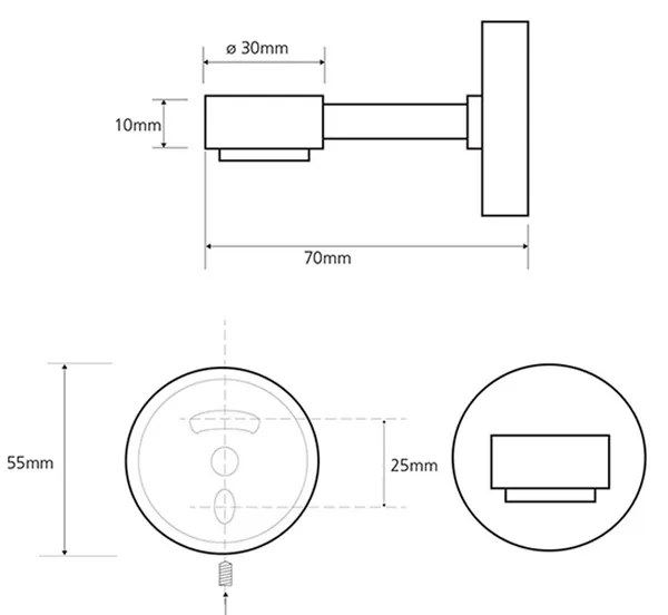 Dozator de săpun magnetic SAPHO XR802   X-round, cromat