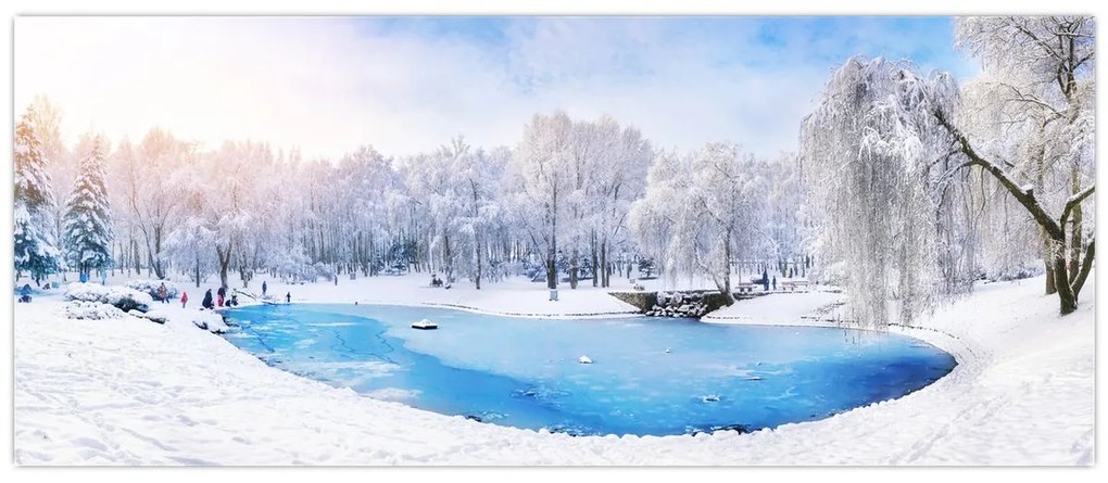 Tablou - Lac de gheață (120x50 cm)