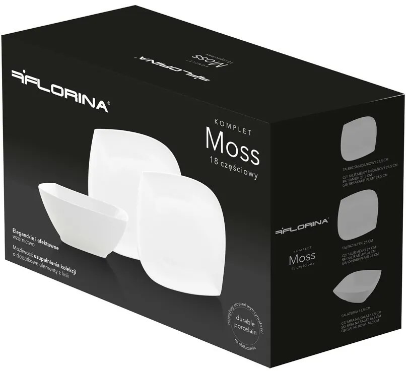 Florina Set de 18 farfurii Moss