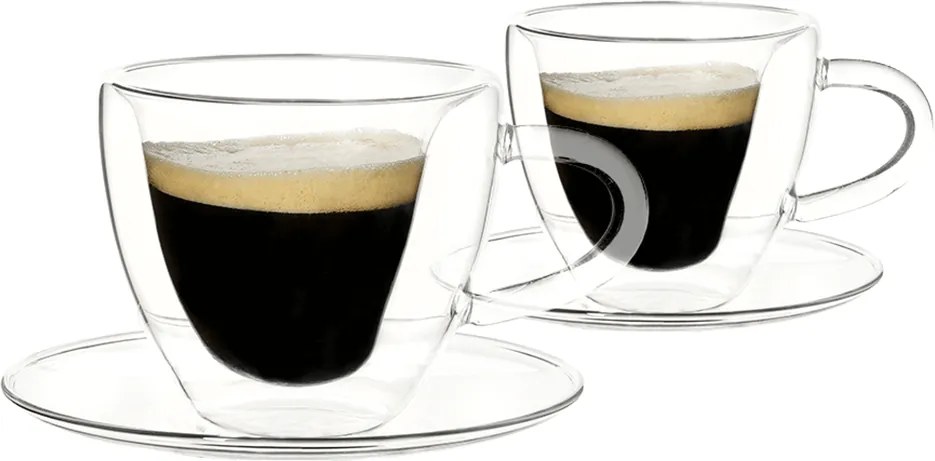 Ceaşcă termorezistentă Heart cu farfurie, 2 buc., în formă de inimă, 150 ml, HOTCOOL TYP 5