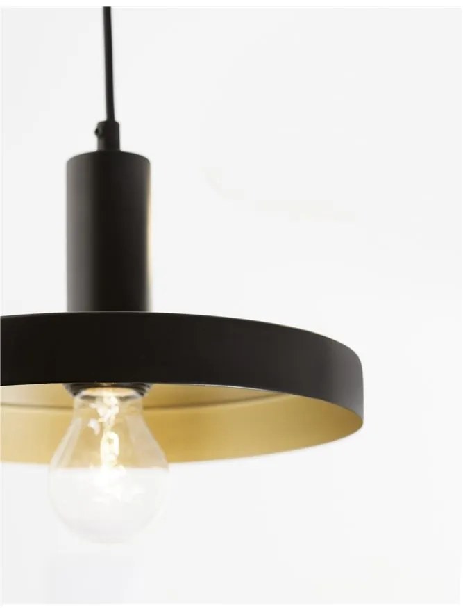 Pendul design modern Garni negru/auriu NVL-9417053