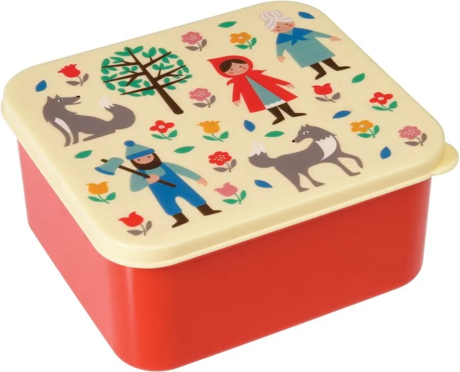 Recipient pentru gustare cu model Scufița Roșie Rex London Red Riding Hood