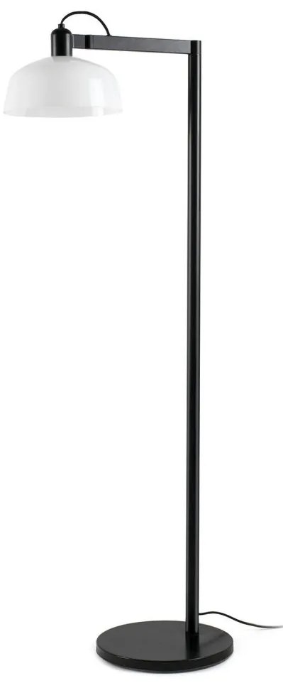 Lampadar de podea metal TATAWIN negru, alb