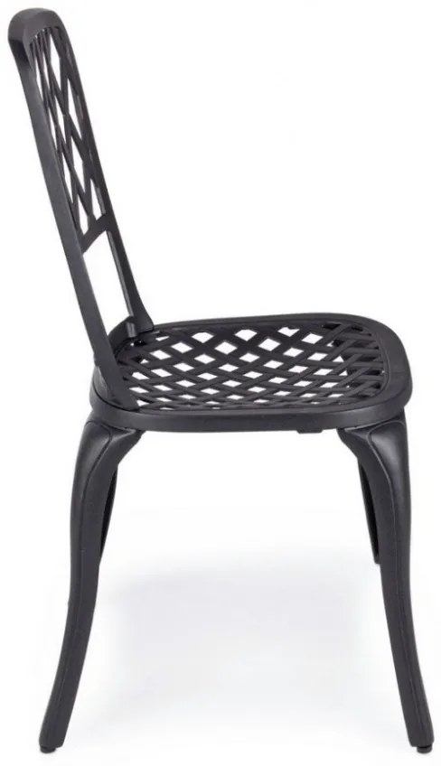 Scaun metalic, antracit, Faenza, Bizzotto