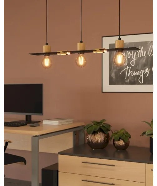 Lustră pe cablu BRAMERTON 3xE27/40W/230V Eglo 43752