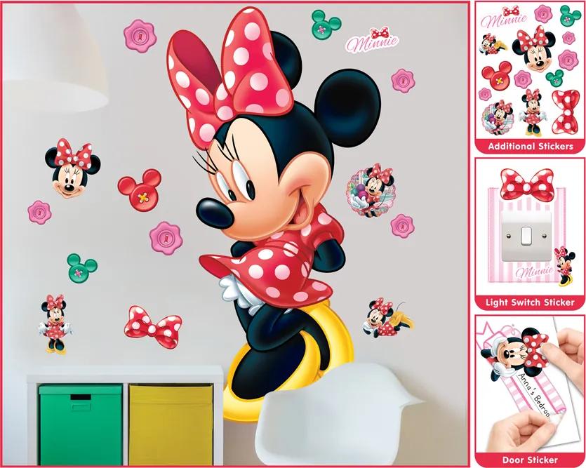 Minnie Mouse Large Character Room Sticker -  Stickere Decorative BeeStick