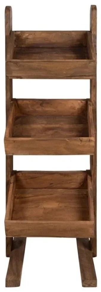 Organizator din lemn de pin, cu 6 rafturi