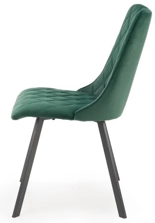 Scaun de dining RESTIVO, 1 buc., verde închis