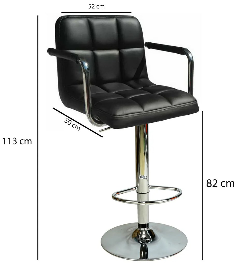 Scaun de bar Boombar Carla Black