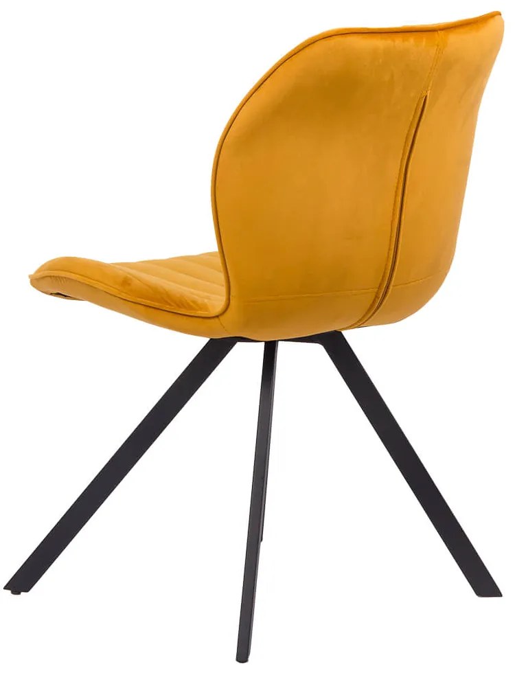 RESIGILAT - Scaun living din catifea BUC 248 galben