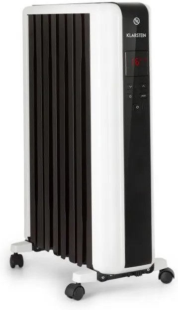 Klarstein Thermaxx 2000, radiator pe ulei, 2000 W, 5 - 35 ° C, 24 h timer, alb/negru