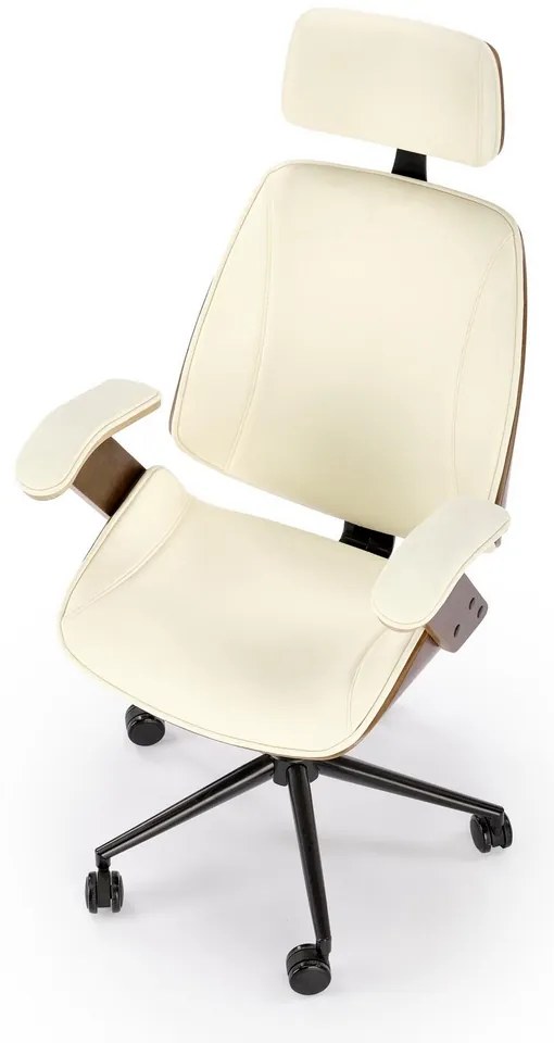 Scaun de birou Ignazio, crem/nuc