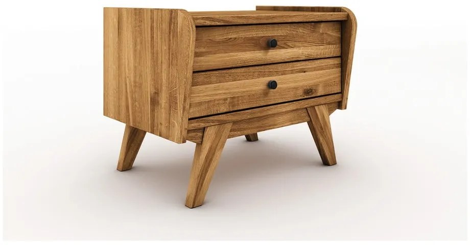 Noptieră din lemn de stejar Retro 1 - The Beds