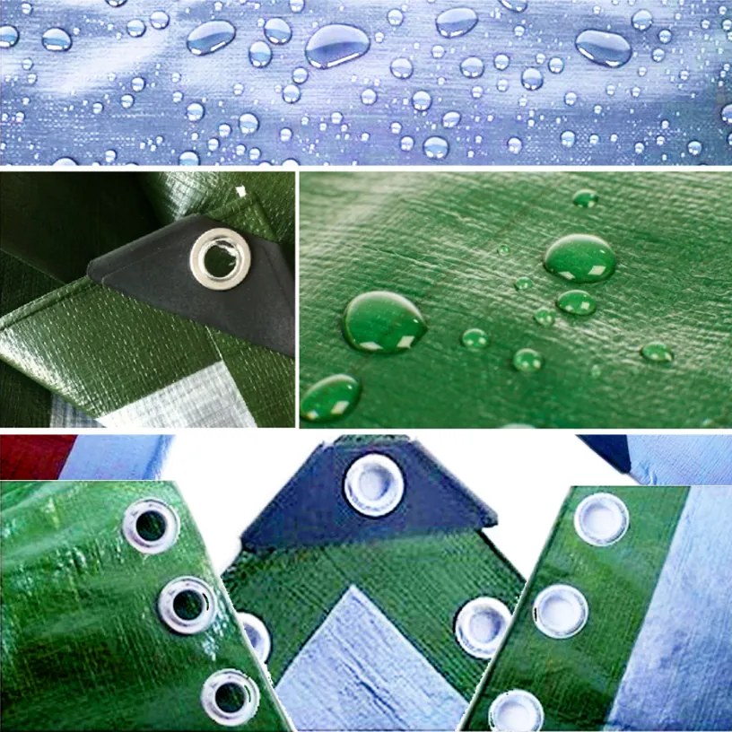 Prelată verde-argintie rezistentă la îngheţ 6m x 8m