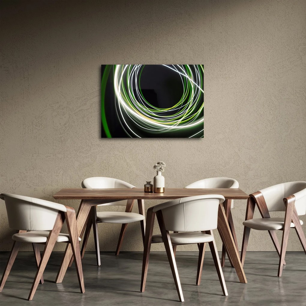 Obraz cu linii verzi (70x50 cm)