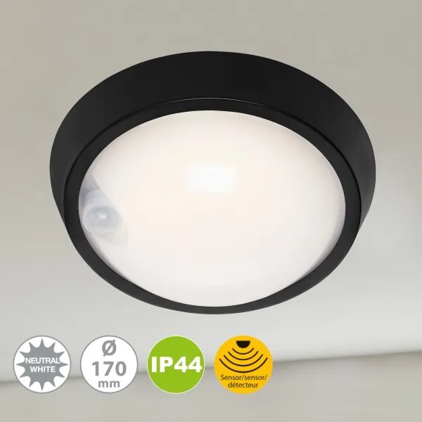 Corp de iluminat LED de exterior cu senzor HELSINKI LED/12W/230V IP44 Briloner 3352-015
