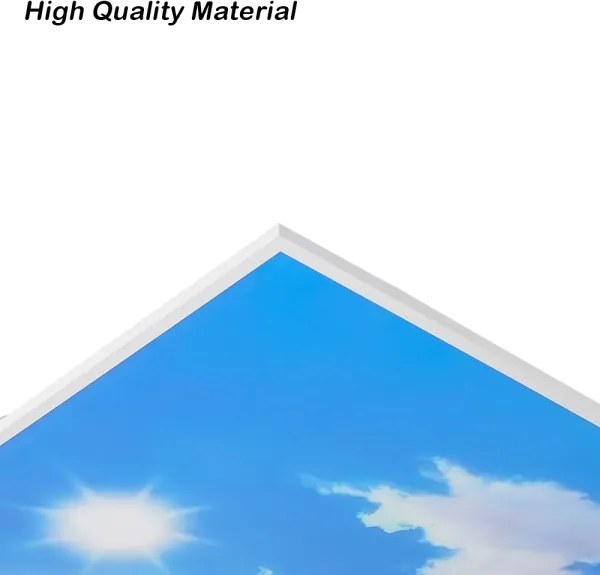 Brilagi -LED Plafonieră LED reglabilă SLIMFRAME SKY LED/80W/230V 120x60 cm argintiu/albastru+telecomandă