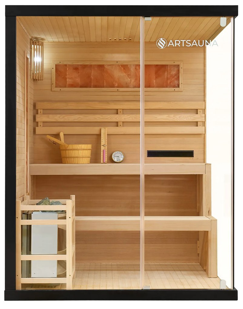 Vnútorná sauna Vantaa 150 so soľnými kameňmi